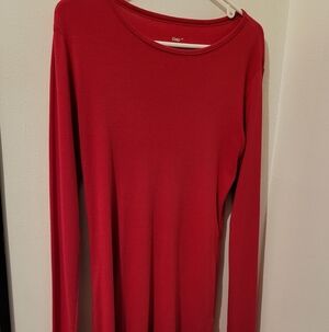 Longline Gap Long Sleeve Shirt, Size-Medium